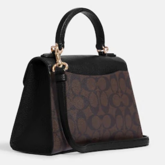 Coach Pepper Satchel In Signature Canvas - Picture 2 of 4